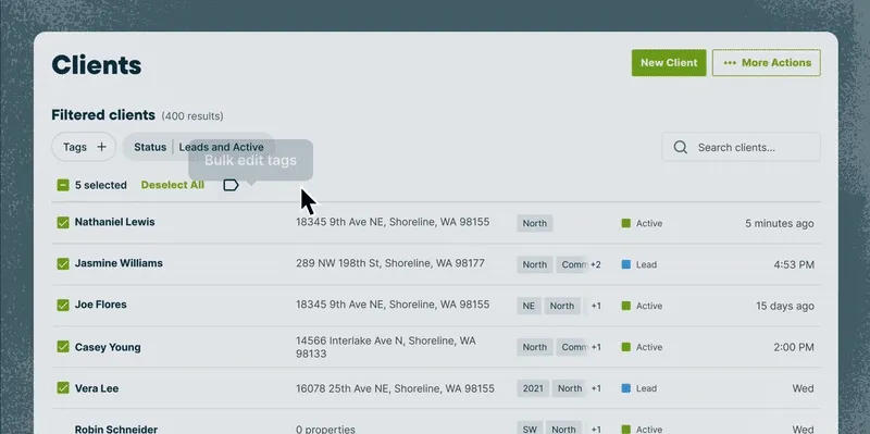 A GIF showing the process of editing tags in bulk.