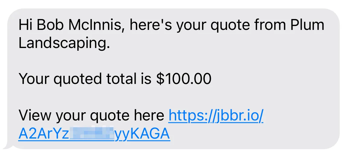 text message